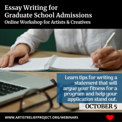 October 5 Essay Writign for Graduate School Admission ARP Workshop